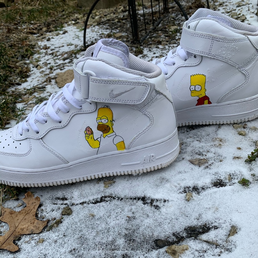 Simpsons custom Air Force 1